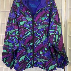Vintage Vibes Reebok Rain Jacket